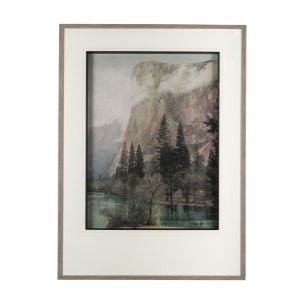 El Capitan by Mercana Studio a Hand Embellished Textured Framed Art Photograph Matted under Glass