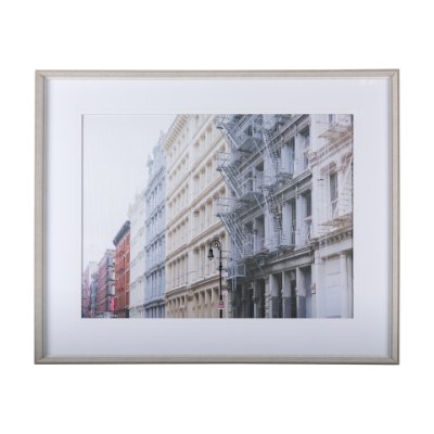 14945 - Fresh Facade - Hand Embellished Textured Framed Photo Art Print Matted under Glass