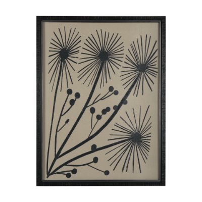 14949 - Simple Floral - Grow by Mercana Studio Hand Embellished Textured Framed Art Photo Matted under Glass