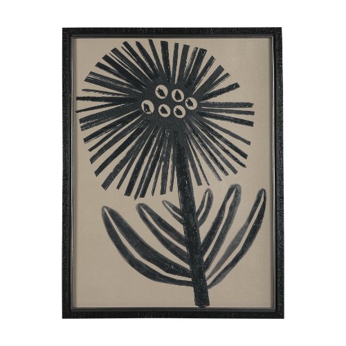 14950 - Simple Floral - Bloom by Mercana Studio Hand Embellished Textured Framed Art Photo Matted under Glas