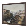 14958 - Canyon View by Mercana Studio a Hand Embellished Textured Framed Art Print Matted under Glass