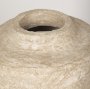 70200 - Rama Small Beige Paper Mache Floor Vase