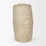 70201 - Rama Large Beige Paper Mache Floor Vase