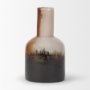 70353 - Marans Short Amber Multi-Color Glass Vase