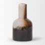 70353 - Marans Short Amber Multi-Color Glass Vase