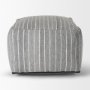 70378 - Kensie Large Blue Striped Pouf