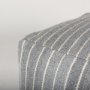 70378 - Kensie Large Blue Striped Pouf