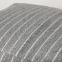 70378 - Kensie Large Blue Striped Pouf