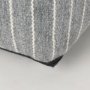 70378 - Kensie Large Blue Striped Pouf