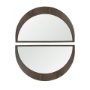 70138 - Celeste Dark Brown Wood Small Mirror