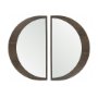 70138 - Celeste Dark Brown Wood Small Mirror