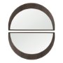 70139 - Celeste Dark Brown Wood Large Mirror