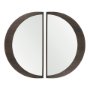 70139 - Celeste Dark Brown Wood Large Mirror