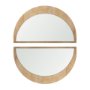 70141 - Celeste Light Brown Wood Small Mirror