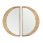 70141 - Celeste Light Brown Wood Small Mirror