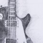12265 - Guitar III by Mercana Studio a Hand Embellished Textured Framed Art Print Matted under Glass