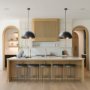70057 - Karina 24" Round Matte Black Hammered Metal Dome Pendant Light 
