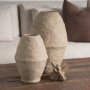 70211 - Rundal Large Beige Paper Mache Vase