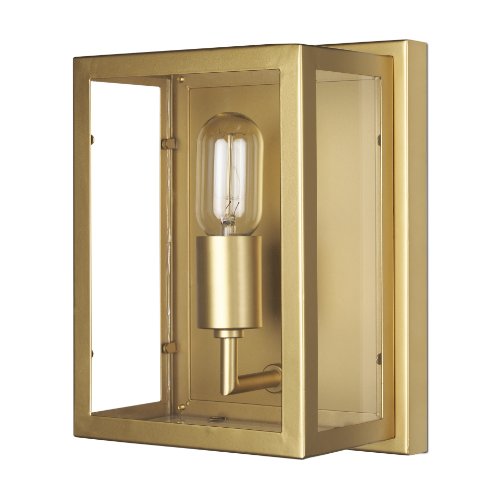 70446 - Cairn Brushed Gold Metal w/ Glass 1-Light Wall Sconce