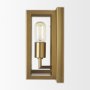 70446 - Cairn Brushed Gold Metal w/ Glass 1-Light Wall Sconce