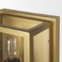 70446 - Cairn Brushed Gold Metal w/ Glass 1-Light Wall Sconce