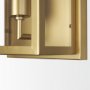 70446 - Cairn Brushed Gold Metal w/ Glass 1-Light Wall Sconce