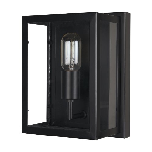 70447 - Cairn Matte Black Metal w/ Glass 1-Light Wall Sconce