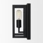 70447 - Cairn Matte Black Metal w/ Glass 1-Light Wall Sconce