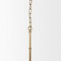 70439 - Edie Brushed Gold Metal w/ Frosted Glass Globe 1-Light Pendant