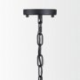 70457 - Edie Matte Black Metal w/ Frosted Glass Globe 1-Light Pendant