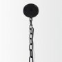 70457 - Edie Matte Black Metal w/ Frosted Glass Globe 1-Light Pendant