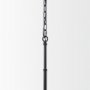 70457 - Edie Matte Black Metal w/ Frosted Glass Globe 1-Light Pendant