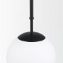 70457 - Edie Matte Black Metal w/ Frosted Glass Globe 1-Light Pendant