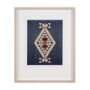 14973 - Blue Tapestry I by Mercana Studio a Hand Embelished Textured Framed Art Print Matted under Glass