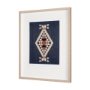 14973 - Blue Tapestry I by Mercana Studio a Hand Embelished Textured Framed Art Print Matted under Glass