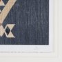 14973 - Blue Tapestry I by Mercana Studio a Hand Embelished Textured Framed Art Print Matted under Glass