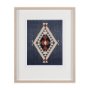 14974 - Blue Tapestry II by Mercana Studio a Hand Embelished Textured Framed Art Print Matted under Glass
