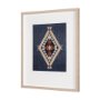 14974 - Blue Tapestry II by Mercana Studio a Hand Embelished Textured Framed Art Print Matted under Glass