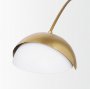 70466 - Cybill Brushed Brass w/ White Metal Shades 2-Light Chandelier