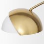 70466 - Cybill Brushed Brass w/ White Metal Shades 2-Light Chandelier