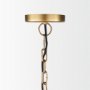 70100 - Karina 24" Round Brass-tone Hammered Metal Dome  Pendant Light