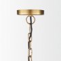 70101 - Karina 36" Round Brass-tone Hammered Metal Dome Pendant Light