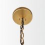 70101 - Karina 36" Round Brass-tone Hammered Metal Dome Pendant Light