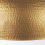 70101 - Karina 36" Round Brass-tone Hammered Metal Dome Pendant Light