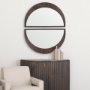 70138 - Celeste Dark Brown Wood Small Mirror