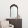 70140 - Celeste Dark Brown Wood Arched Mirror