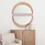 70141 - Celeste Light Brown Wood Small Mirror