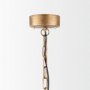 70368 - Rhone Gold Metal and Wood Beaded Chandelier