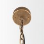 70368 - Rhone Gold Metal and Wood Beaded Chandelier