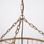 70368 - Rhone Gold Metal and Wood Beaded Chandelier